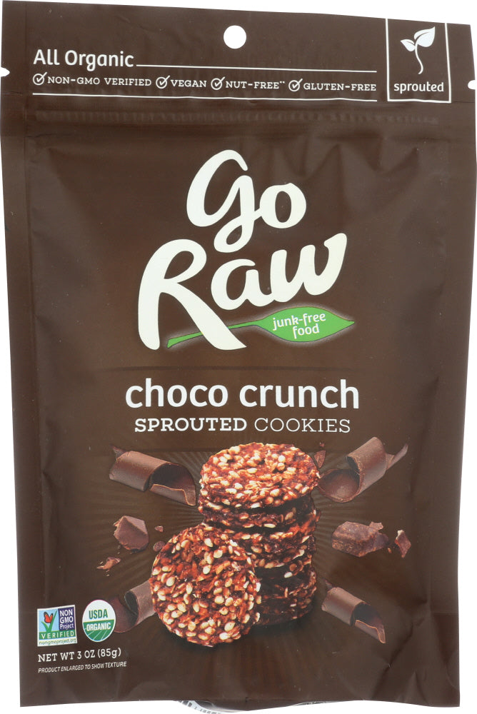 GO RAW: Cookie Choco Sprouted Organic, 3 oz - Vending Business Solutions
