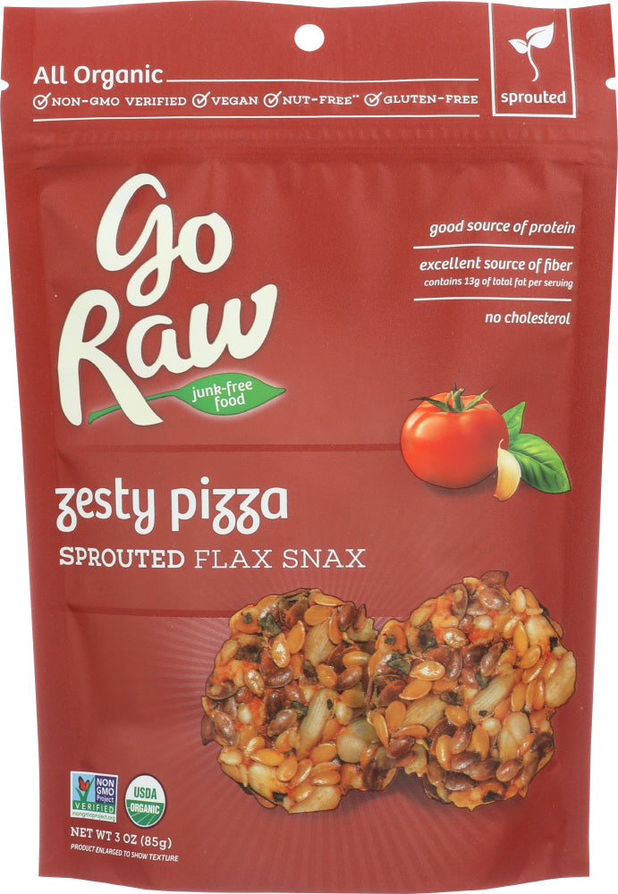 GO RAW: Flax Snax Sprouted Sunflower Organic, 3 oz - Vending Business Solutions