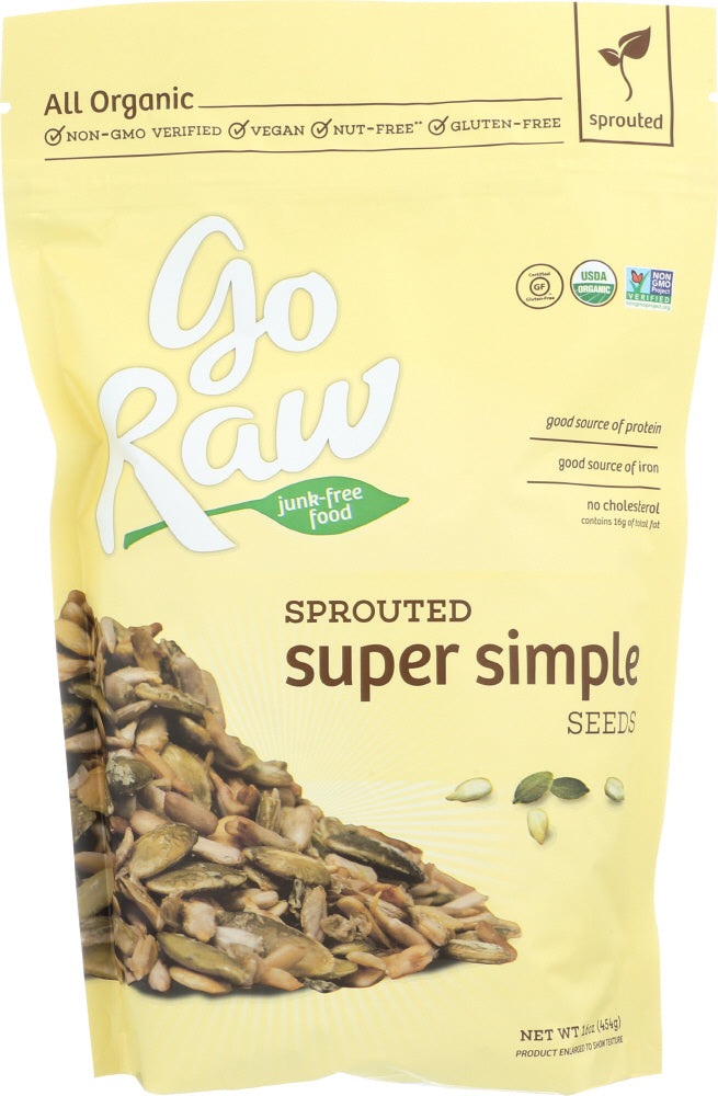 GO RAW: Organic Simple Seed Mix, 16 oz - Vending Business Solutions