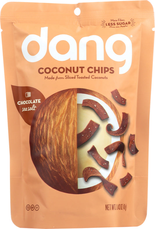 DANG: Chocolate Sea Salt Coconut Chips, 1.43 oz - Vending Business Solutions