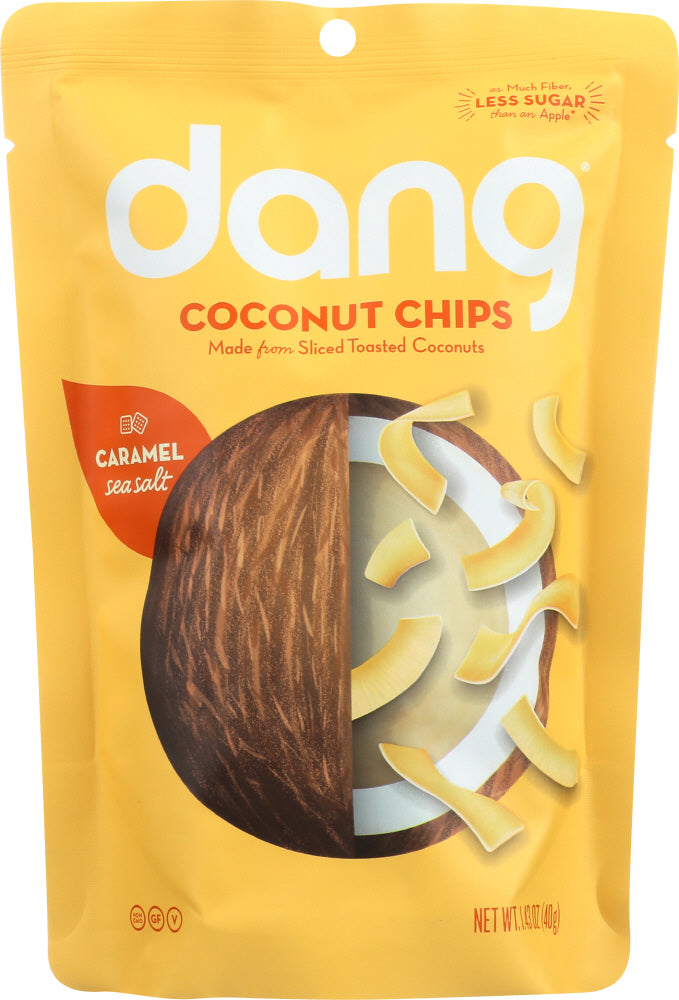 DANG: Caramel Sea Salt Toasted Coconut Chips, 1.43 oz - Vending Business Solutions