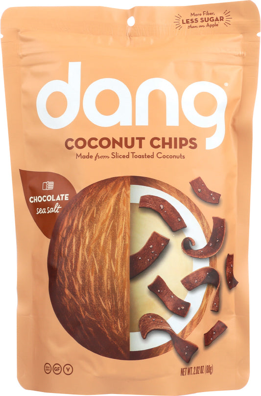 DANG: Chocolate Sea Salt Coconut Chips, 2.82 oz - Vending Business Solutions