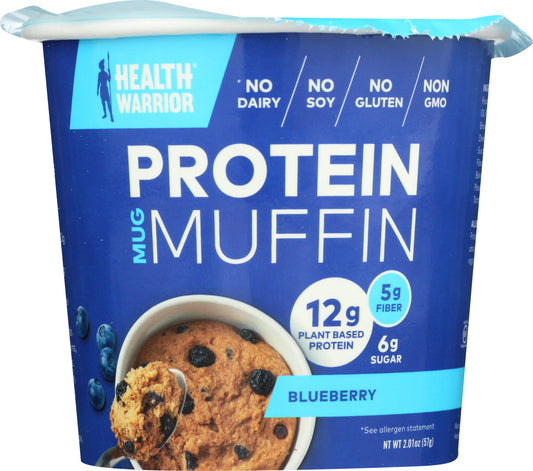 HEALTH WARRIOR: Muffin Mug Blueberry Protein, 2.01 oz - Vending Business Solutions