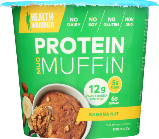 HEALTH WARRIOR: Protein Mug Muffin Banana Nut, 2.01 oz - Vending Business Solutions