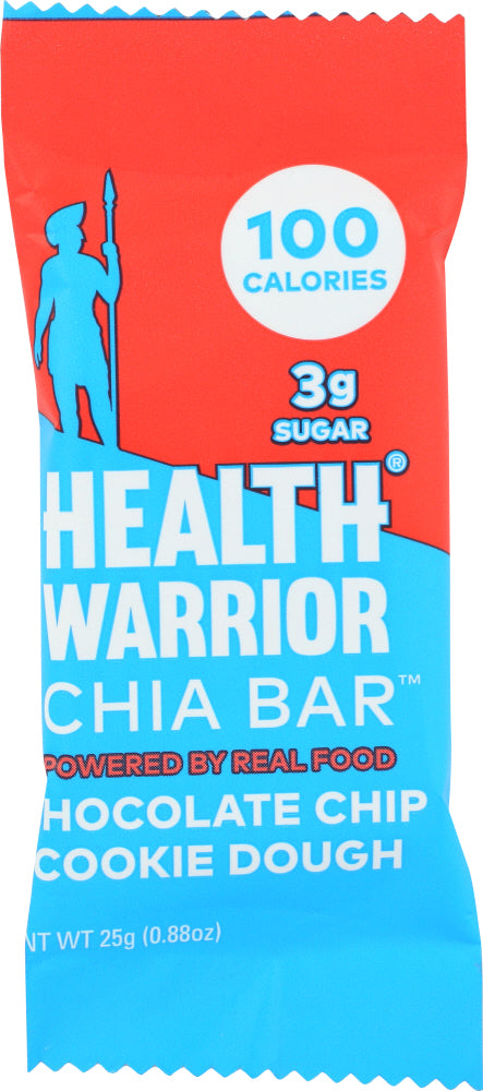 HEALTH WARRIOR: Bar Chia Chocolate Chip Cookie Dough, 0.88 oz - Vending Business Solutions
