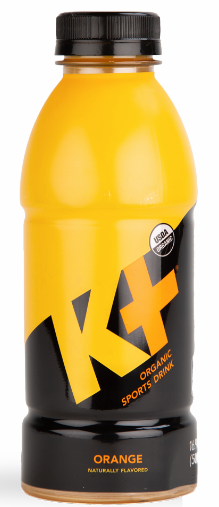 K PLUS ORGANIC SPORTS DRINK: Beverage Sport Orange, 16.9 oz - Vending Business Solutions