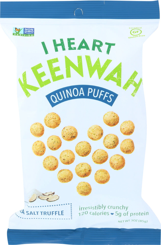 I HEART KEENWAH: Quinoa Puffs Sea Salt Truffle, 3 oz - Vending Business Solutions