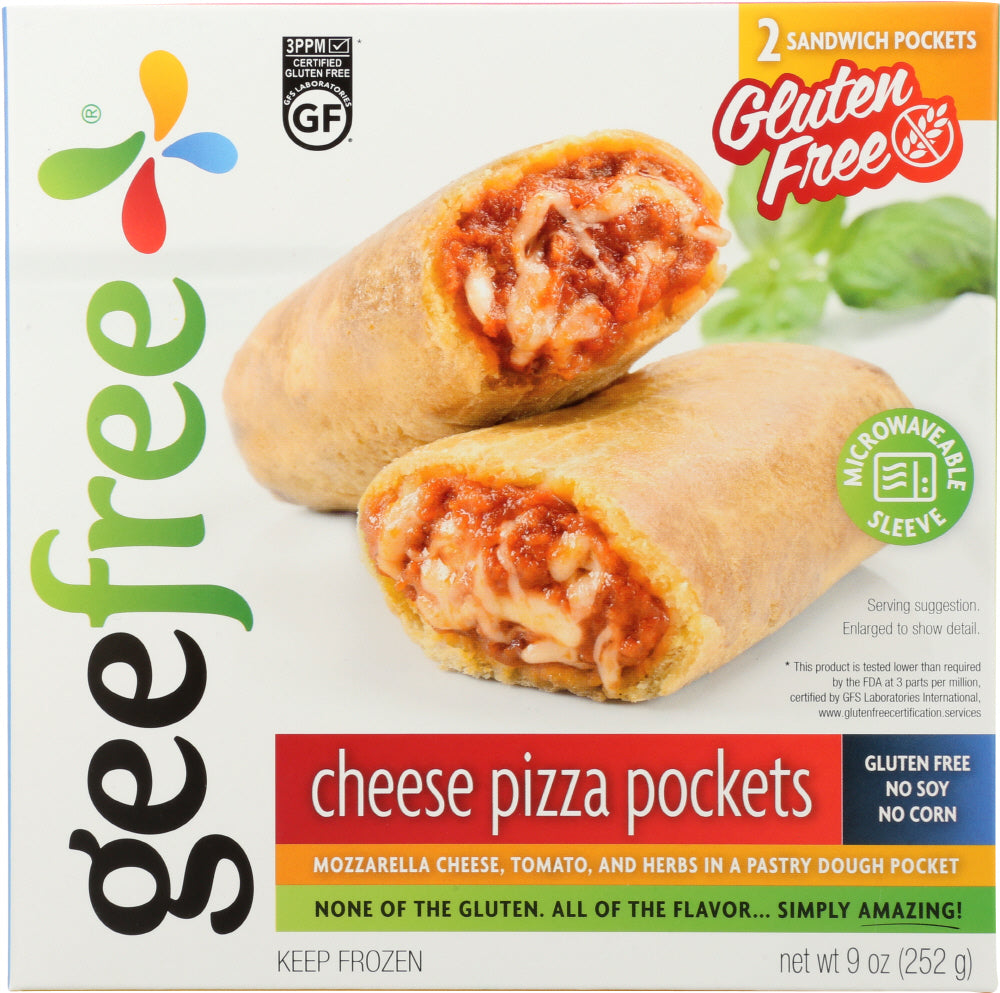 GEEFREE: Gluten Free Cheese Pizza Pockets, 9 oz - Vending Business Solutions