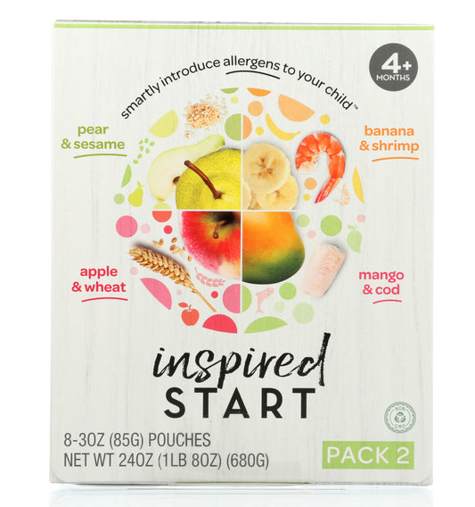 INSPIRED START BABY FOOD: Sesame Wheat Shrimp and Cod Pack2, 24 oz - Vending Business Solutions