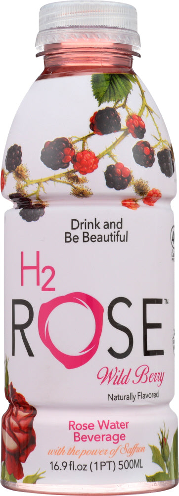 H2ROSE: Wild Berry Rose Water Beverage, 16.9 fl oz - Vending Business Solutions
