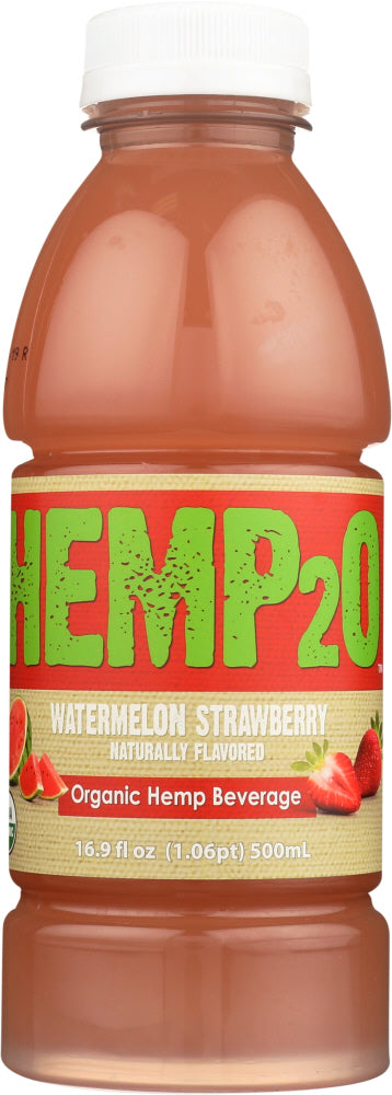 HEMP2O: Watermelon Strawberry Organic Water, 16.9 oz - Vending Business Solutions