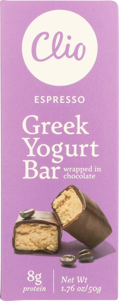 CLIO: Espresso Greek Yogurt Bar, 1.76 oz - Vending Business Solutions