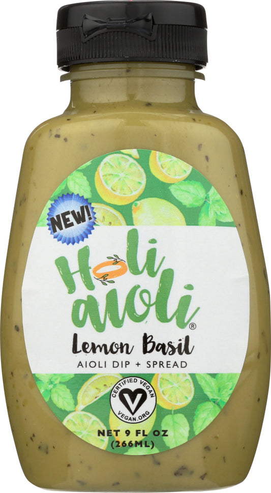 HOLI AIOLI: Sauce Aioli Lemon Basil, 9 fo - Vending Business Solutions