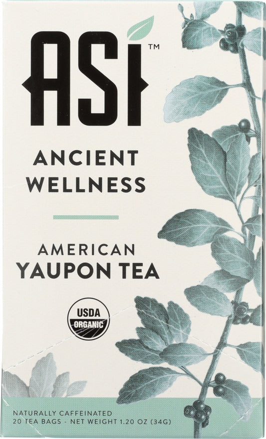 ASI YAUPON: Tea Yaupon Ancient Wellness, 20 bg - Vending Business Solutions