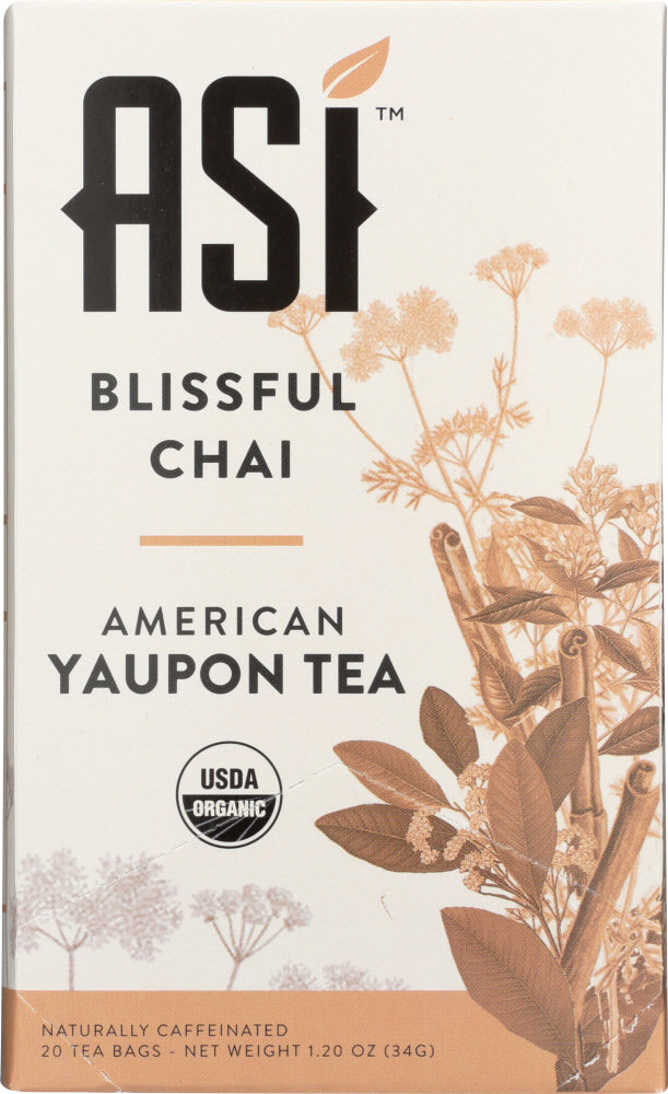 ASI YAUPON: Tea Yaupon Blissful Chai, 20 bg - Vending Business Solutions