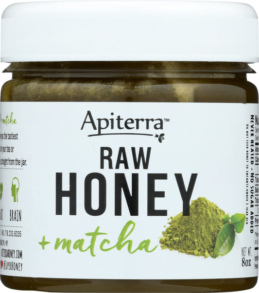APITERRA: Raw Honey Green Matcha, 8 oz - Vending Business Solutions