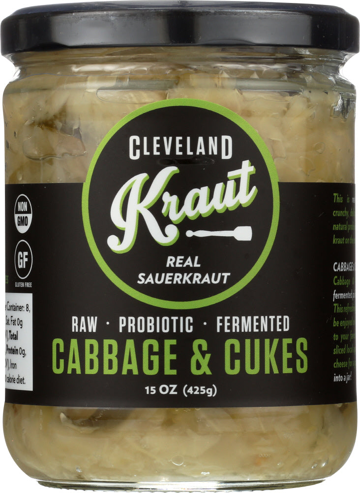 CLEVELAND KRAUT: Cabbage and Cukes Sauerkraut, 16 oz - Vending Business Solutions