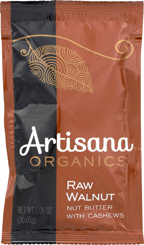 ARTISANA: Raw Walnut Butter with Cashews Squeeze Pack Organic, 1.06 oz - Vending Business Solutions