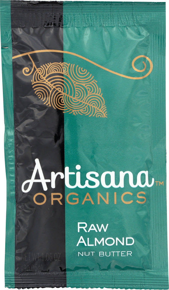 ARTISANA: Organic Raw Almond Butter Squeeze Pack, 1.06 oz - Vending Business Solutions