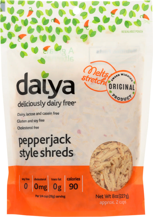 DAIYA: Pepperjack Style Shreds, 8 oz - Vending Business Solutions