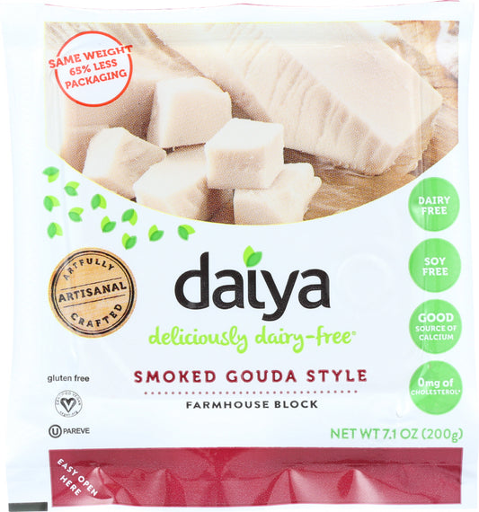 DAIYA: Smoked Gouda Cheese Block, 7.1 oz - Vending Business Solutions