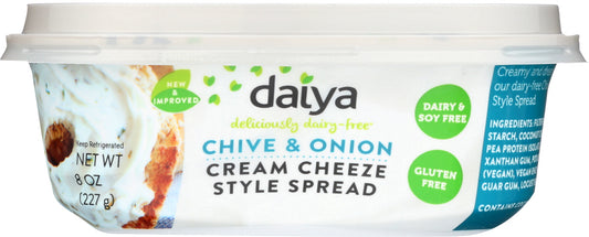 DAIYA: Chive & Onion Cream Cheese Style Spread, 8 oz - Vending Business Solutions
