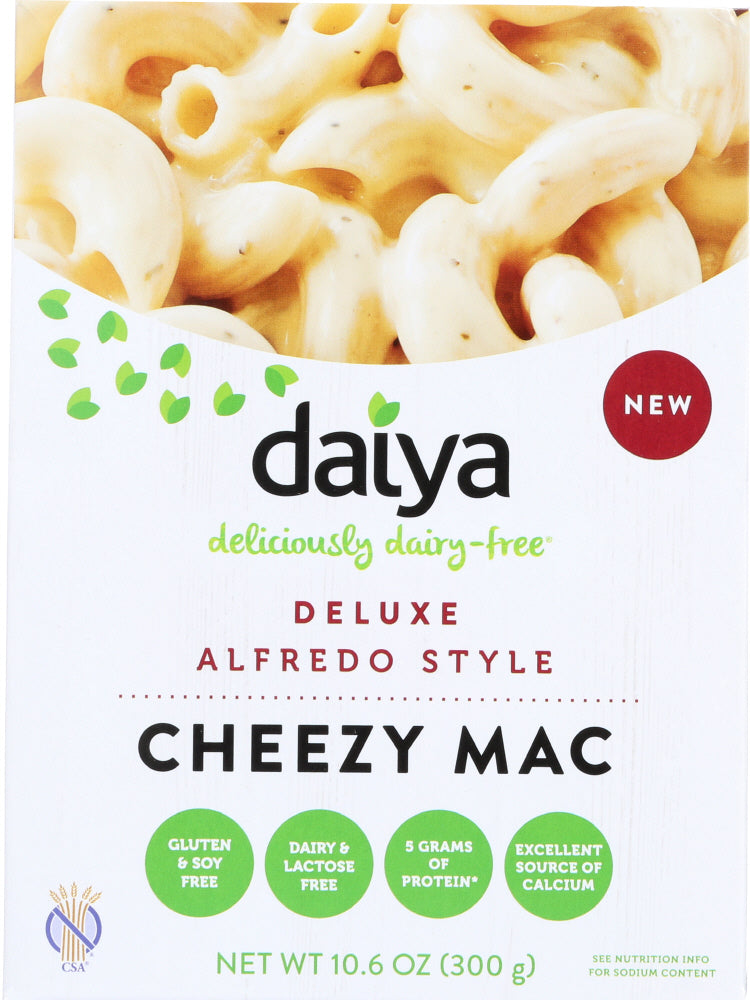 DAIYA: Alfredo Style Cheezy Mac Deluxe, 10.6 oz - Vending Business Solutions