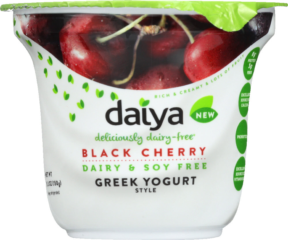 DAIYA: Black Cherry Greek Yogurt Alternative, 5.3 oz - Vending Business Solutions