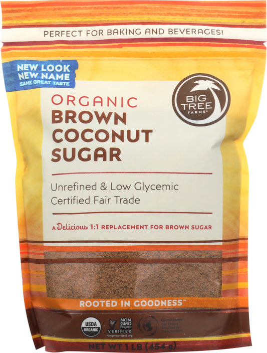 BIG TREE FARMS: Organic Coconut Palm Sugar Blonde, 16 oz - Vending Business Solutions