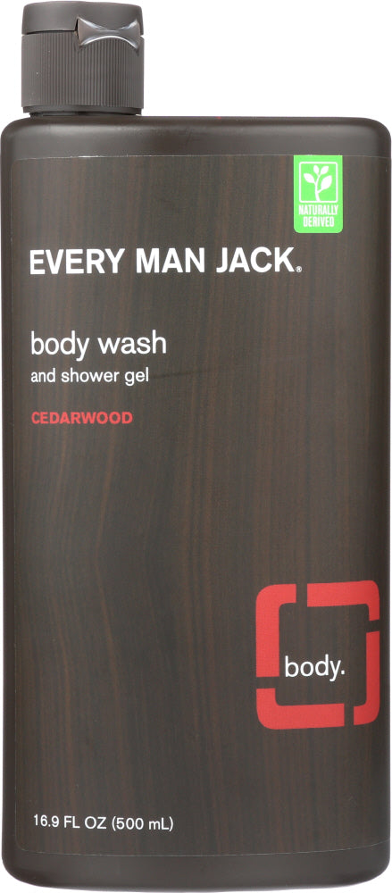 EVERY MAN JACK: Body Wash and Shower Gel Cedarwood, 16.9 oz - Vending Business Solutions