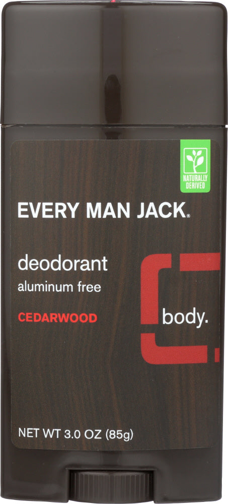 EVERY MAN JACK: Deodorant Stick Aluminum Free Cedarwood, 3 oz - Vending Business Solutions
