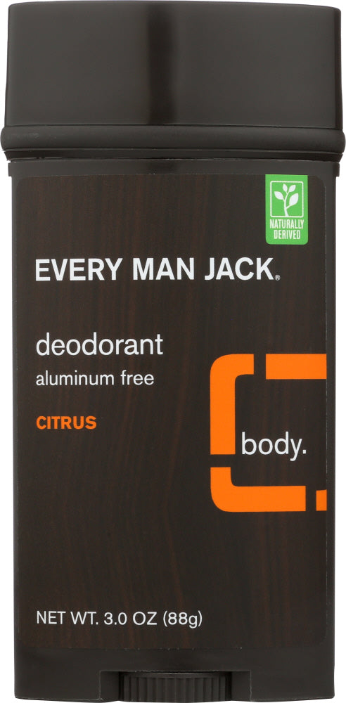 EVERY MAN JACK: Deodorant Stick Aluminum Free Citrus, 3 Oz - Vending Business Solutions
