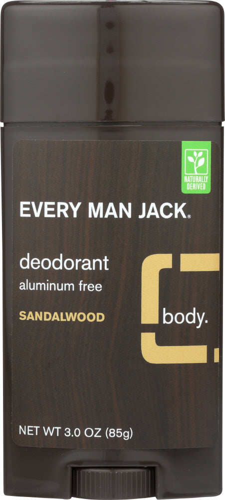 EVERY MAN JACK: Sandalwood Deodorant Stick, 3 oz - Vending Business Solutions