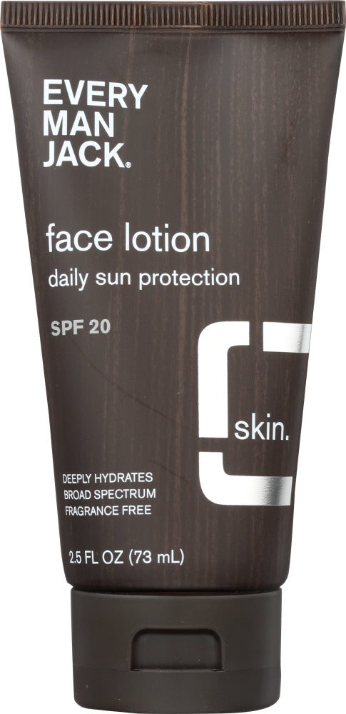 EVERY MAN JACK: Face Lotion Daily Sun Protection SPF 20, 2.5 oz - Vending Business Solutions