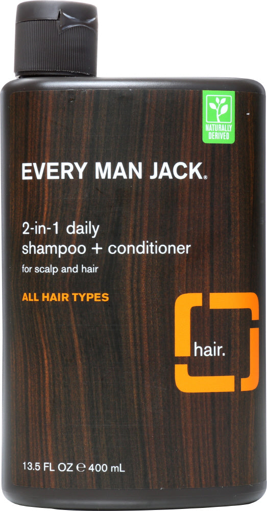 EVERY MAN JACK: 2-in-1 Daily Shampoo + Conditioner, 13.5 oz - Vending Business Solutions