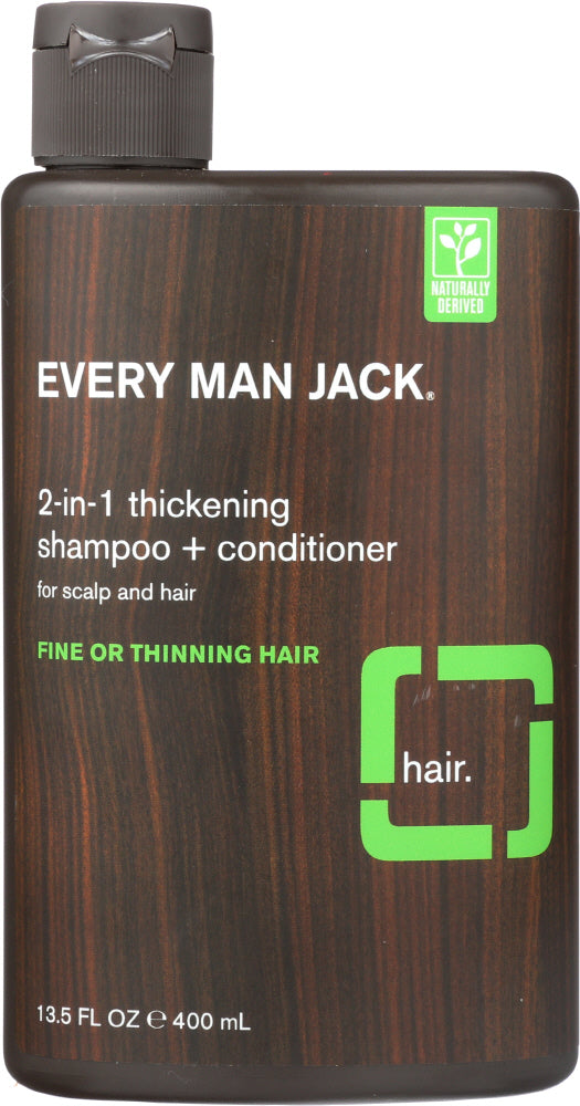 EVERY MAN JACK: 2-in-1 Thickening Shampoo + Conditioner, 13.5 oz - Vending Business Solutions