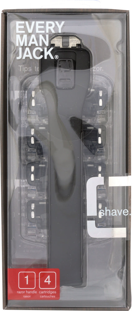 EVERY MAN JACK: Black Razor 4 Cartridges, 6 each - Vending Business Solutions