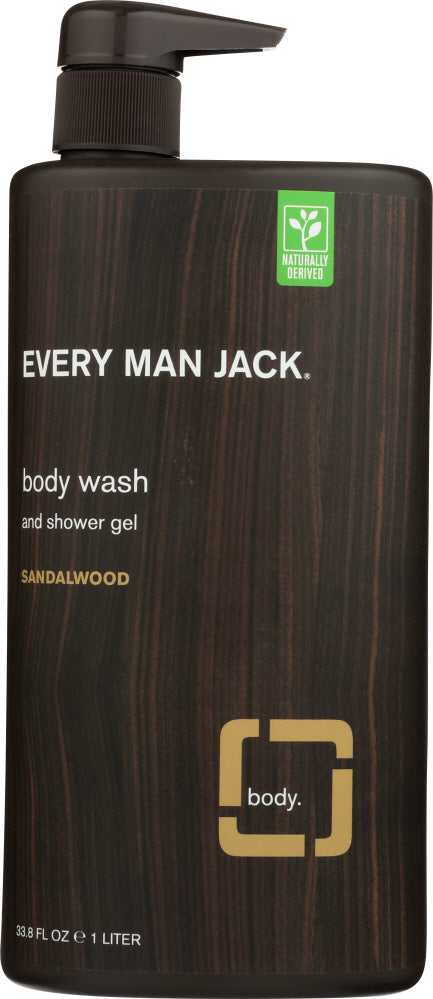 EVERY MAN JACK: Sandalwood Body Wash, 33.8 oz - Vending Business Solutions