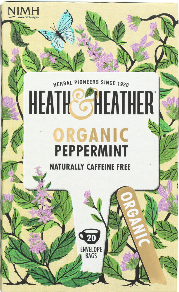 HEATH AND HEATHER: Organic Peppermint Tea, 20 ea - Vending Business Solutions