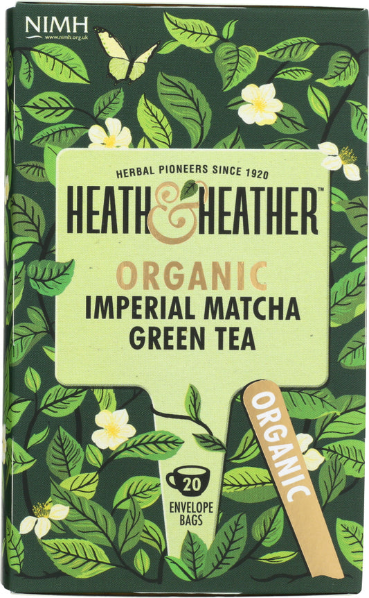 HEATH AND HEATHER: Organic Imperial Matcha Green Tea, 20 ea - Vending Business Solutions