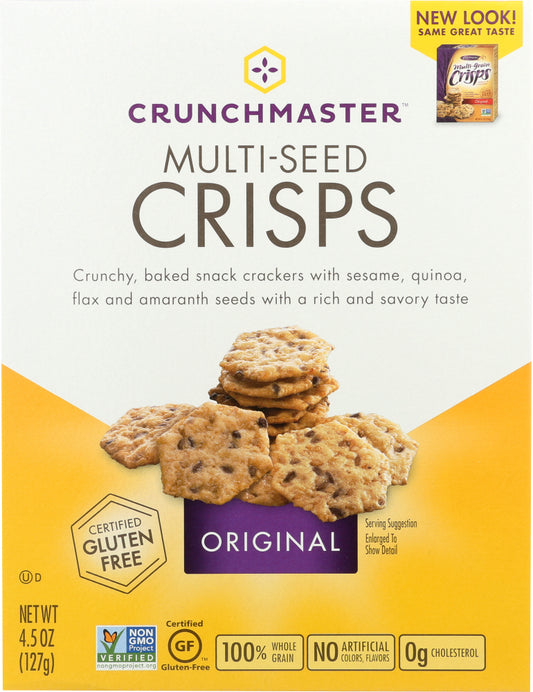 CRUNCHMASTER: Multi-Seed Crisps Original, 4.5 oz - Vending Business Solutions