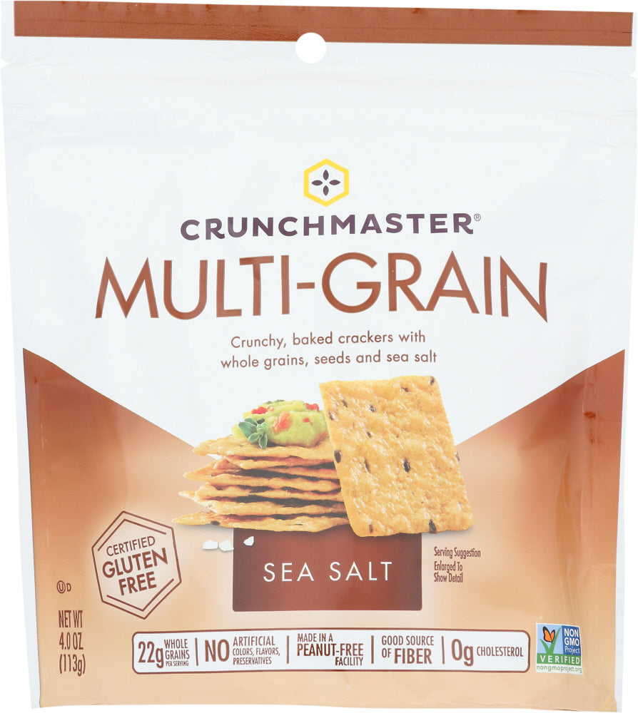 CRUNCHMASTER: Multi-Grain Sea Salt Crackers, 4 oz - Vending Business Solutions