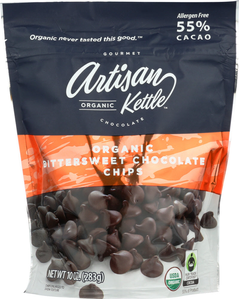 ARTISAN KETTLE: Morsels Organic Bittersweet Chocolate, 10 oz - Vending Business Solutions