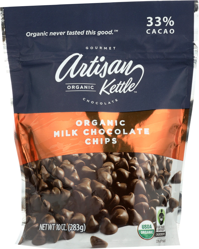 ARTISAN KETTLE: Morsels Organic Milk Chocolate Chips, 10 oz - Vending Business Solutions