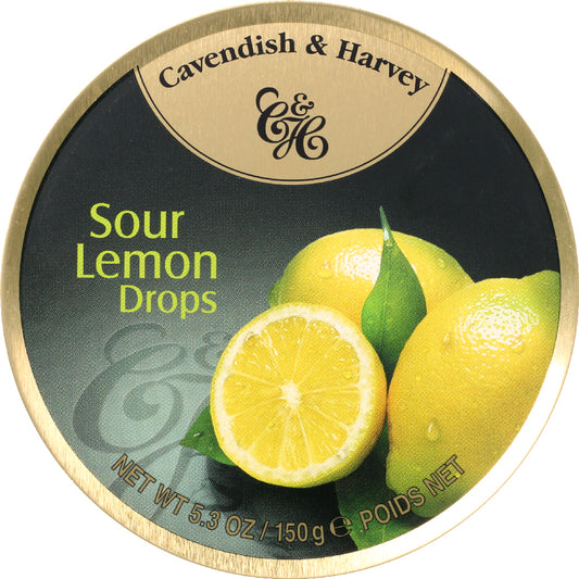 CAVENDISH & HARVEY: Candy Tin Lemon, 5.3 oz - Vending Business Solutions