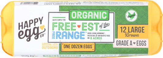 HAPPY EGG: Organic Free Range Eggs, 1 dz - Vending Business Solutions