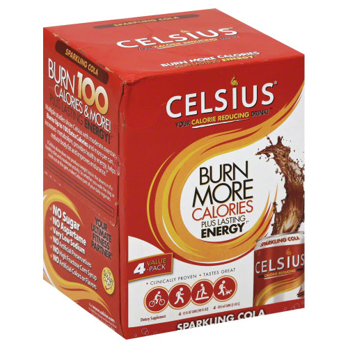 CELSIUS: Live Fit Sparkling Cola Pack of 4, 48 oz - Vending Business Solutions