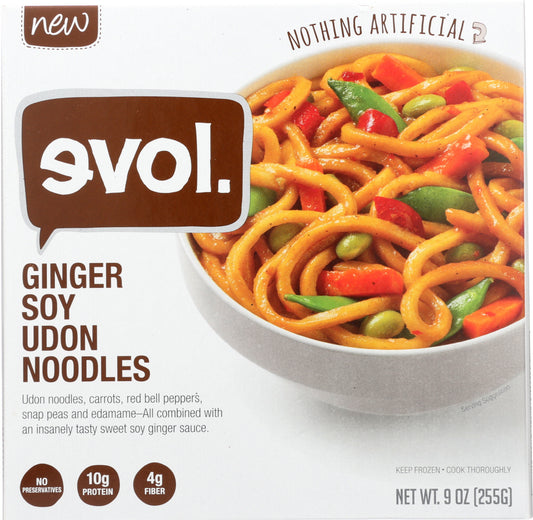 EVOL: Ginger Soy Udon Noodles, 9 oz - Vending Business Solutions