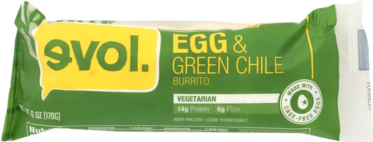 EVOL: Egg and Green Chile Burrito, 6 oz - Vending Business Solutions