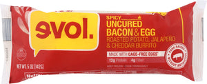 EVOL: Uncured Bacon and Egg Burrito, 5 oz - Vending Business Solutions
